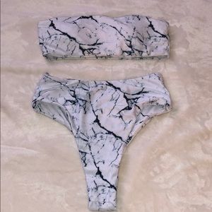 NWT Shein Bikini Marble Set